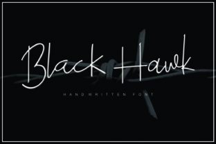 Black Hawk Font: Elegant Handwritten Typography
