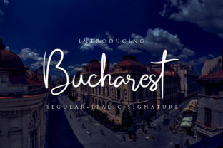 Bucharest: A Modern Signature Font for Elegant Branding Projects