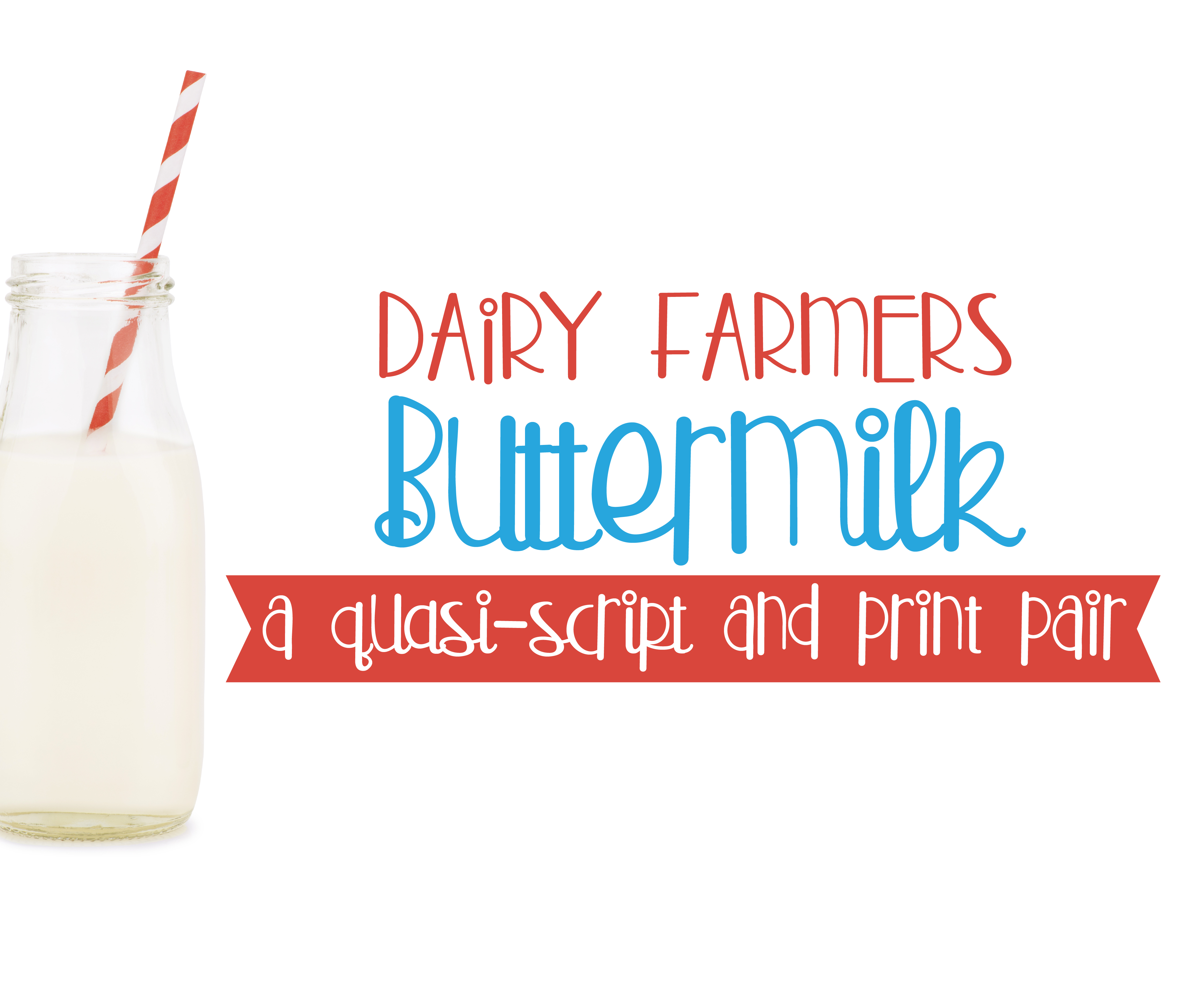 Buttermilk: A Quasi-Script Font That Brings Whimsy to Editorial Design
