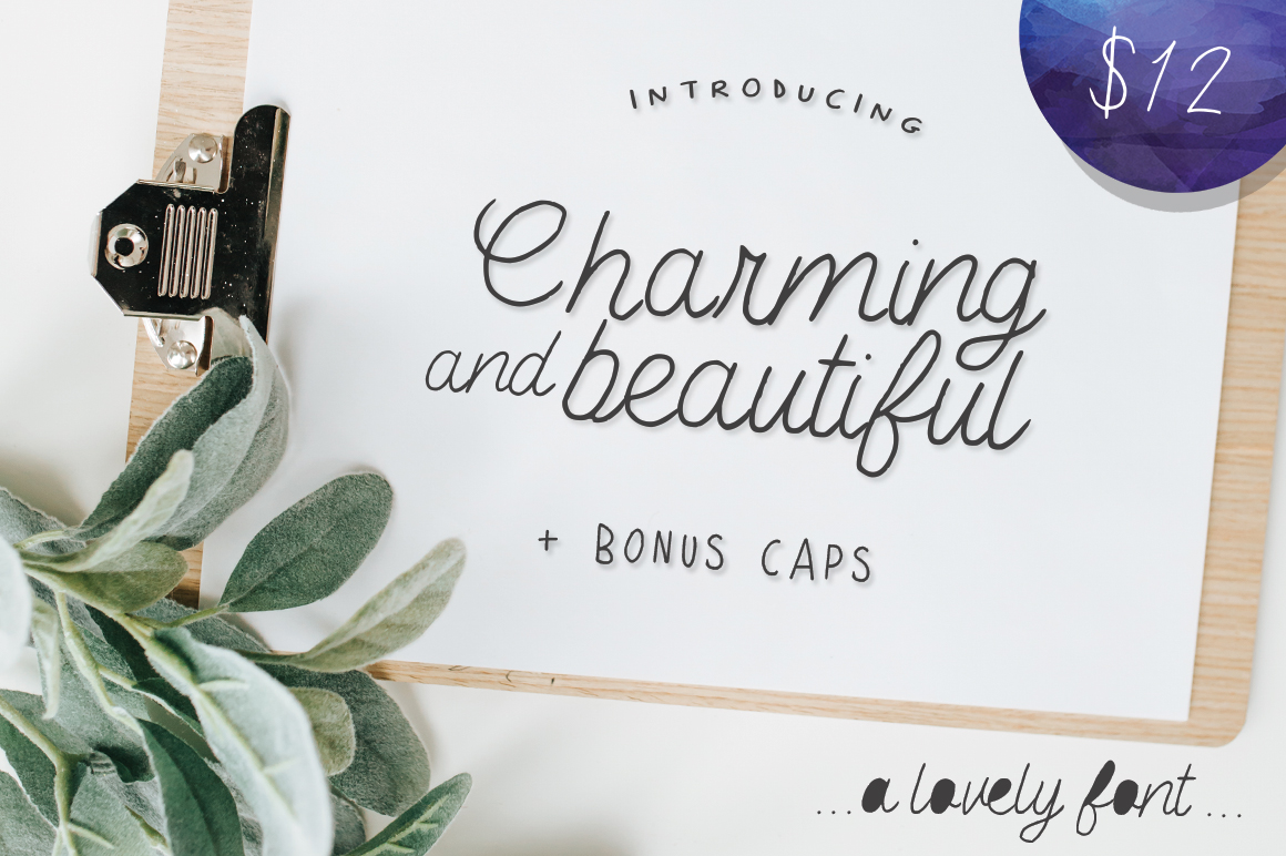 Charming Beautiful Font Review for Social Campaigns