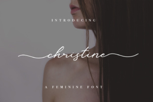 Christine: A Luxurious Script Font for Elegant Editorial Design
