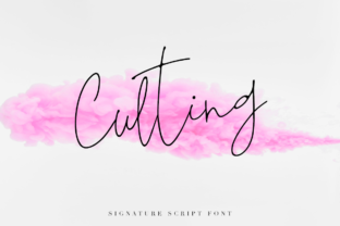 Culting: A Signature Script Font for Crafters and Product Designers