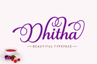 Elevating Web Design with the Dhitha Script Font