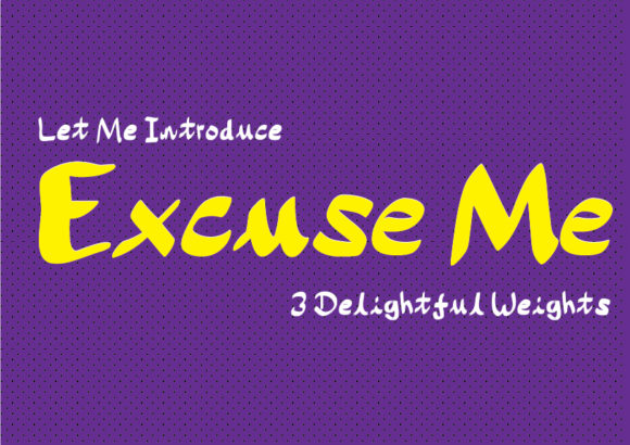 Excuse Me Font: Bold Script for Small Business Branding
