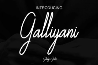 Galliyani: A Stylish Handwritten Font for Modern Branding Projects