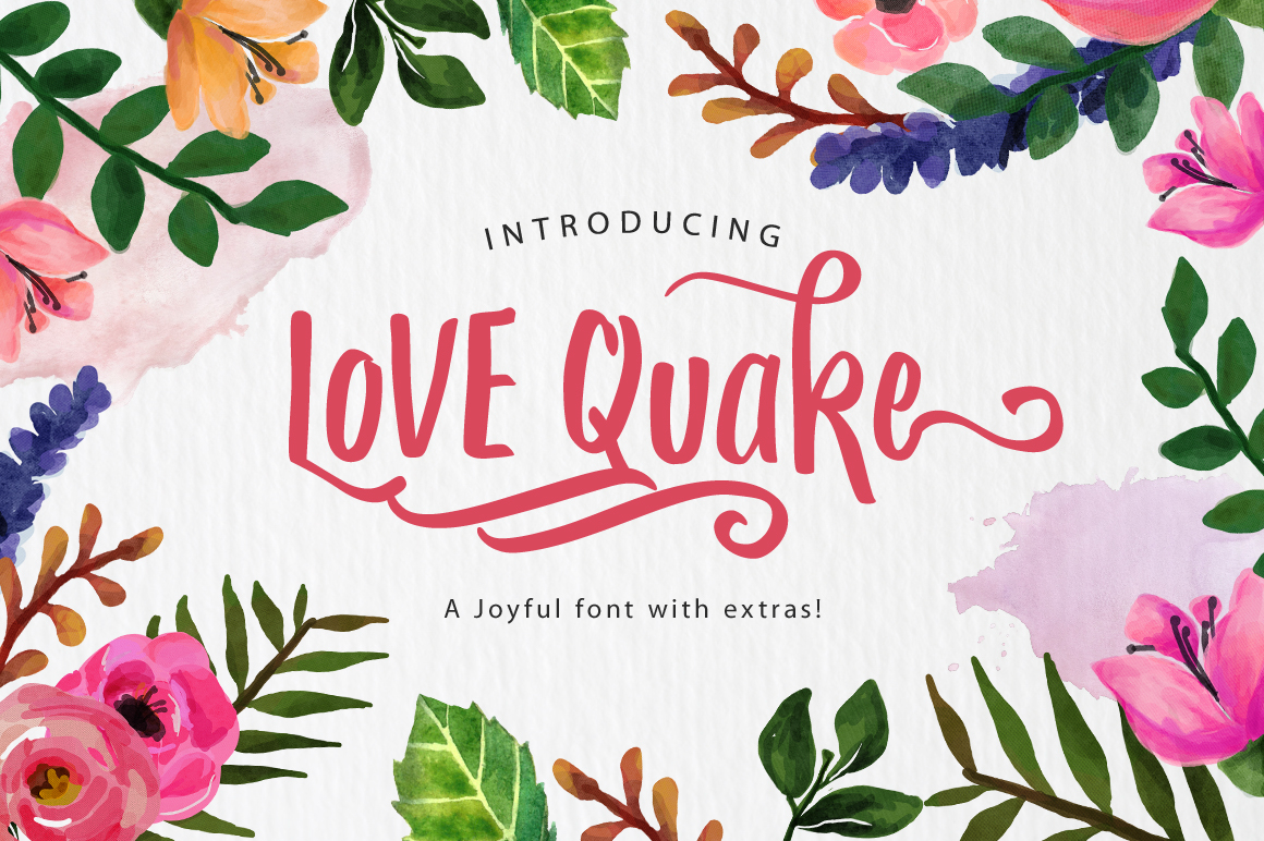 Love Quake Font: A Hand-Traced Script for Editorial Design