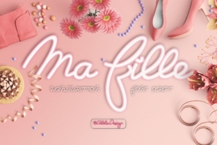 Ma Fille Font: Feminine Script for Handmade Products