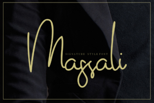 Massali: A Classy Script Font for Crafters and Product Designers
