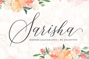 Sarisha Font: Elegant Script for Handmade Products