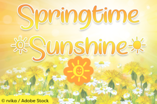Springtime Sunshine Font: A Friendly Script for Branding