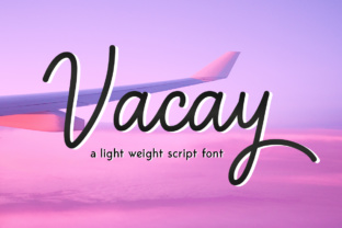 Vacay Font: Clean Script Typography for Web Design